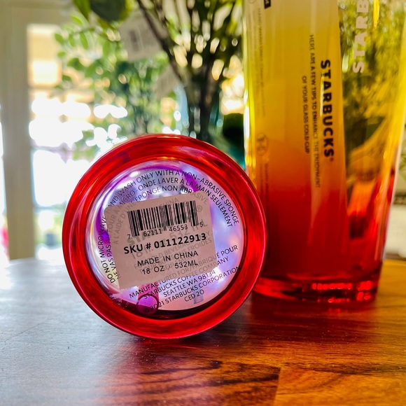 Starbucks Ombré Sunset Glass Reusable Tumbler - Picture 15 of 16